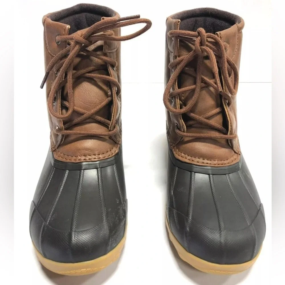 Sperry Big Kids’ Port Brown Waterproof Winter Boots, Boys’ Size 4 M